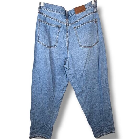 Madewell Jewell Wash Baggy Tapered Relaxed Denim 80's Inspired Jeans Size 28 - Picture 10 of 12